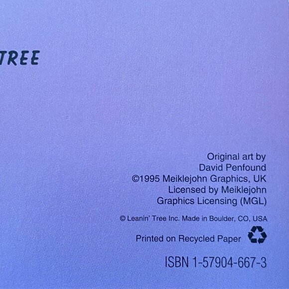 RAINMAKER David Penfound VTG Greeting Card & Magnet Leanin' Tree Combo Pack NOS - Picture 15 of 16